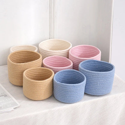 Cotton Rope Storage Baskets | Organizer for Toys and Sundries