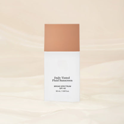 Daily Tinted Mineral Sunscreen SPF 40 for Face, Even Tone & Sun Protection