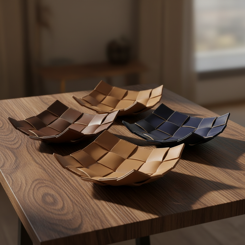 Elegant PU Leather Storage Tray | Valet Organizer