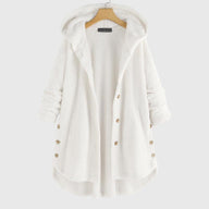 Elsie | Women's Fleece Jacket - Hooded Reversible Flattering Fit Warm