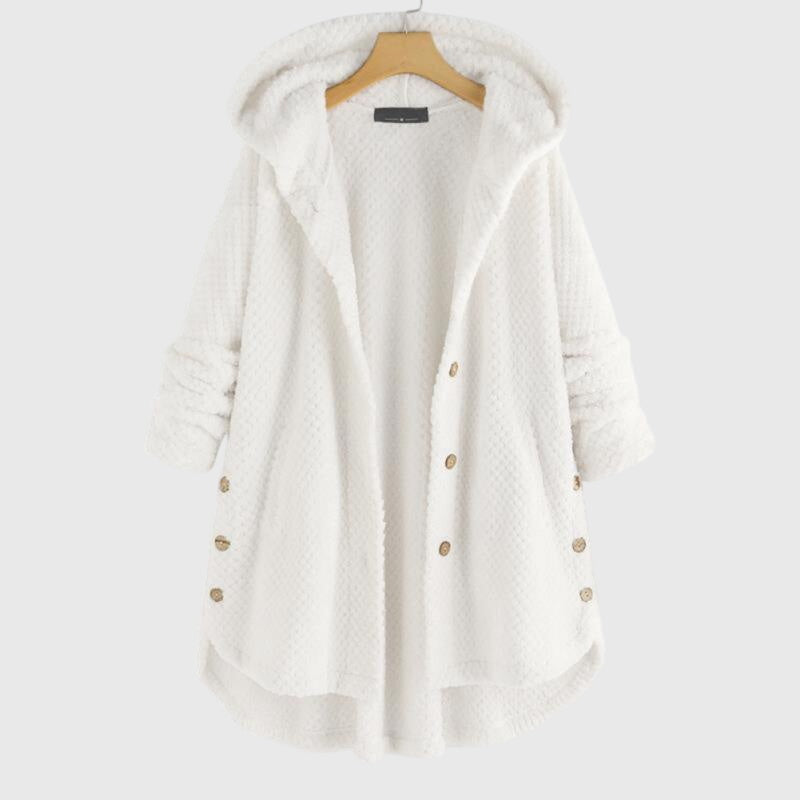 Elsie | Women's Fleece Jacket - Hooded Reversible Flattering Fit Warm