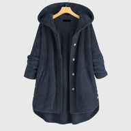 Elsie | Women's Fleece Jacket - Hooded Reversible Flattering Fit Warm