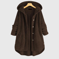 Elsie | Women's Fleece Jacket - Hooded Reversible Flattering Fit Warm
