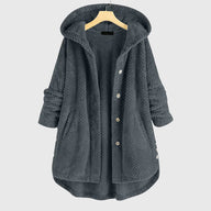 Elsie | Women's Fleece Jacket - Hooded Reversible Flattering Fit Warm