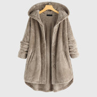 Elsie | Women's Fleece Jacket - Hooded Reversible Flattering Fit Warm