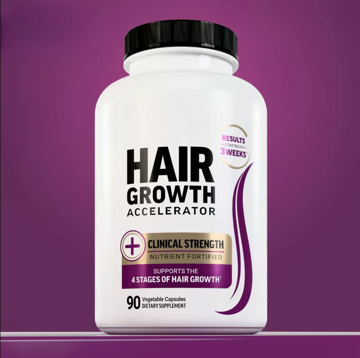 Hair Growth Accelerator Biotin Supplement with Zinc for Thicker & Fuller Hair