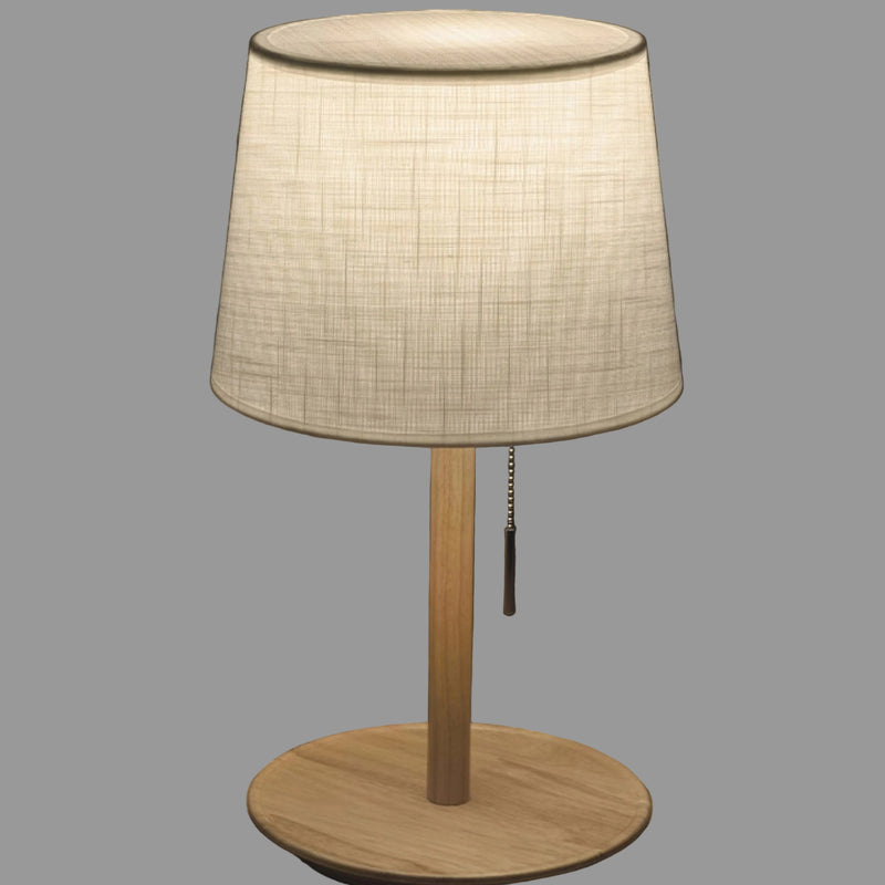 Gentle Glow Nordic Lamp | Walnut Wood Table Lamp