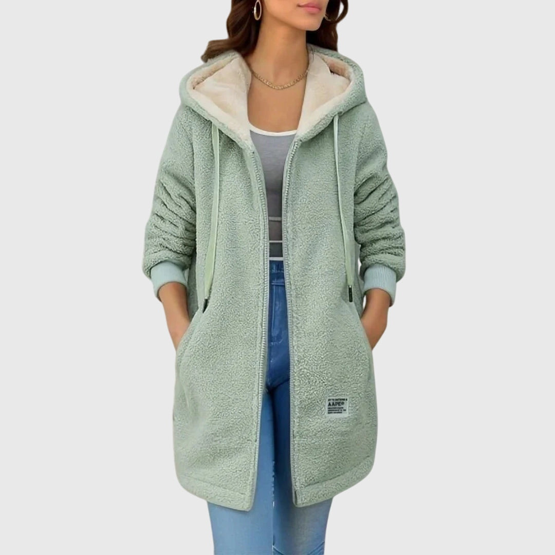 Millie | Women's Fleece Jacket - Hooded Breathable Soft Warm Elegant