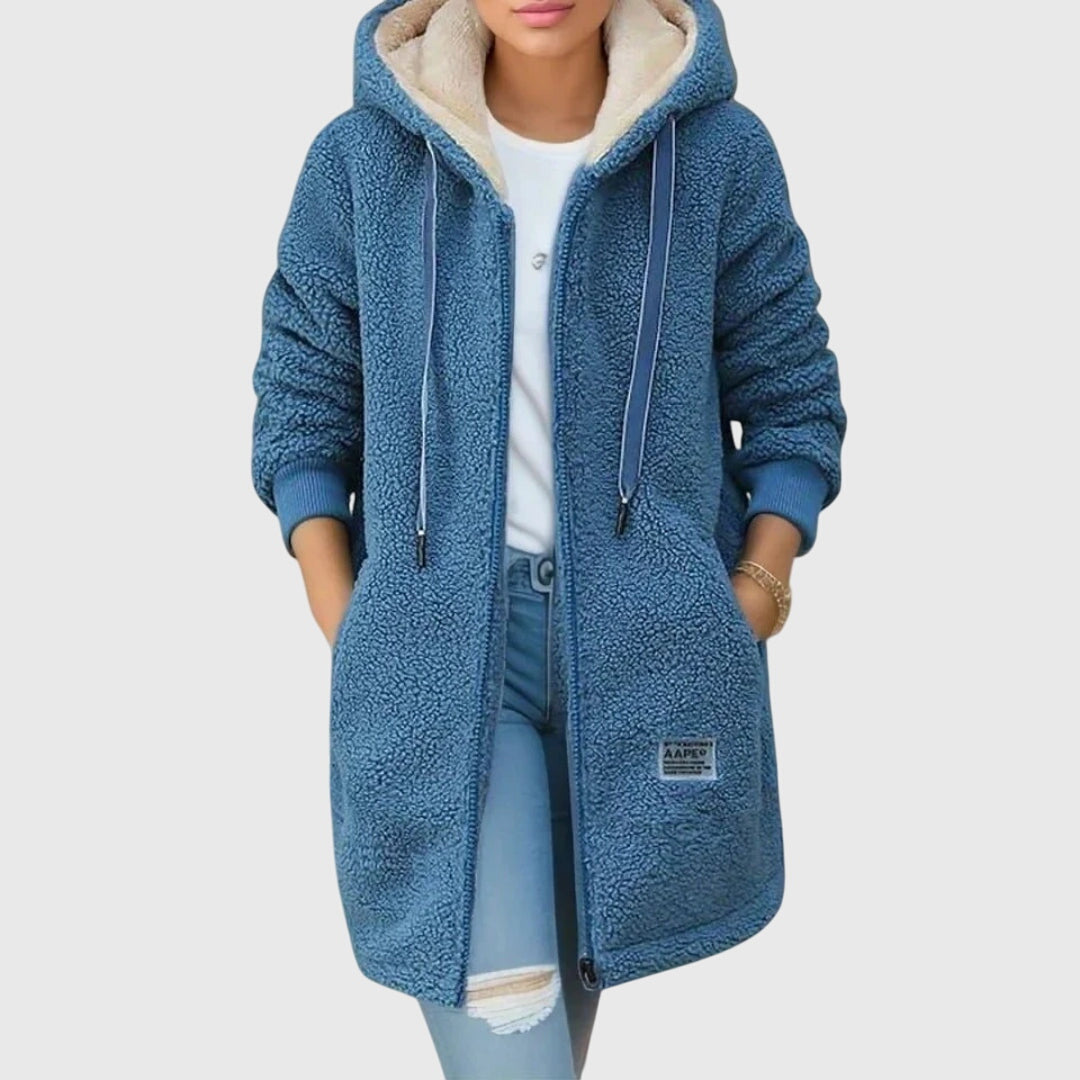 Millie | Women's Fleece Jacket - Hooded Breathable Soft Warm Elegant