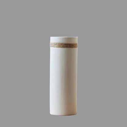 Modern White Ceramic Vase | Artistic Pottery Home Decor