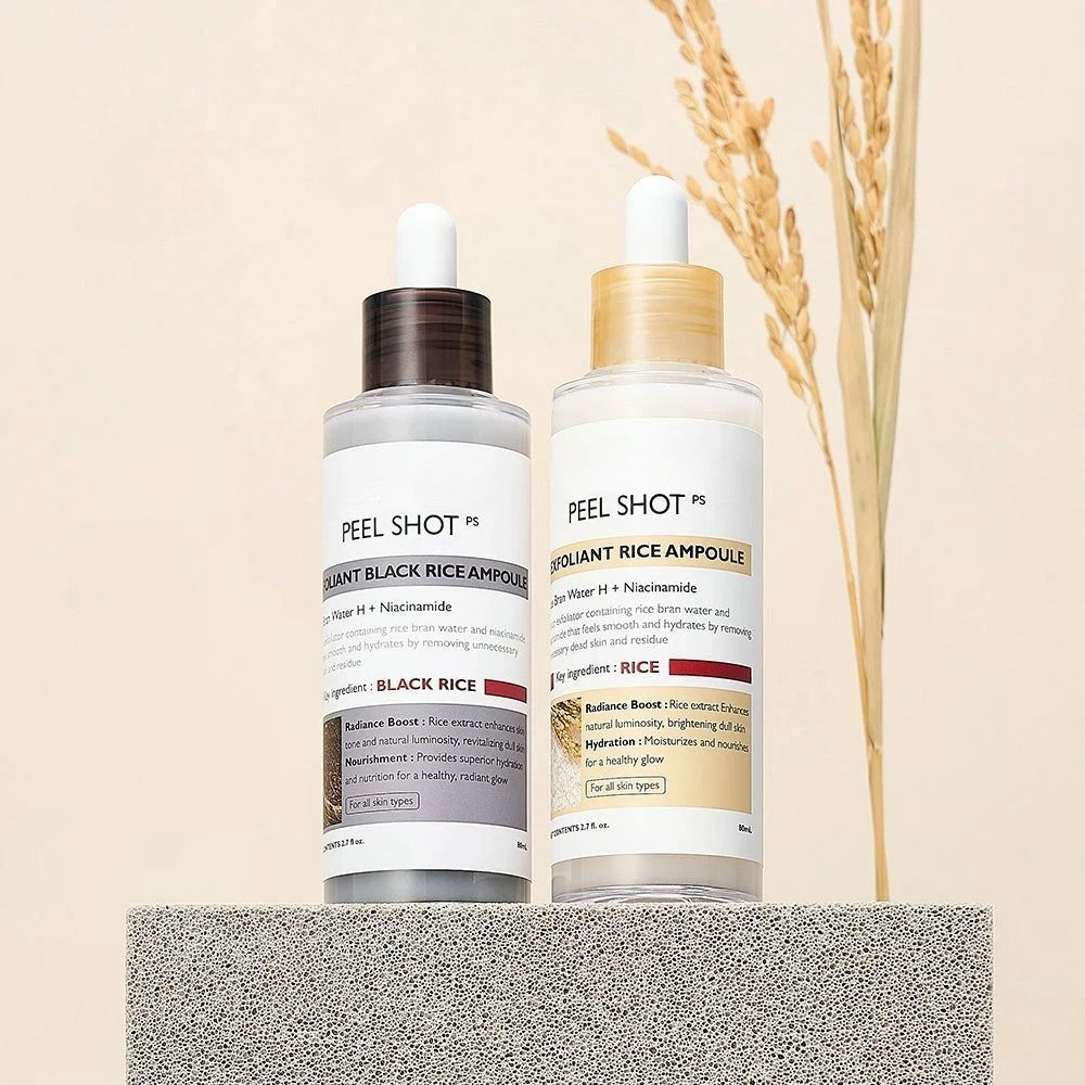 Set Peau Neuve Soin Coréen avec Niacinamide & Tonique au Riz pour peau terne  
