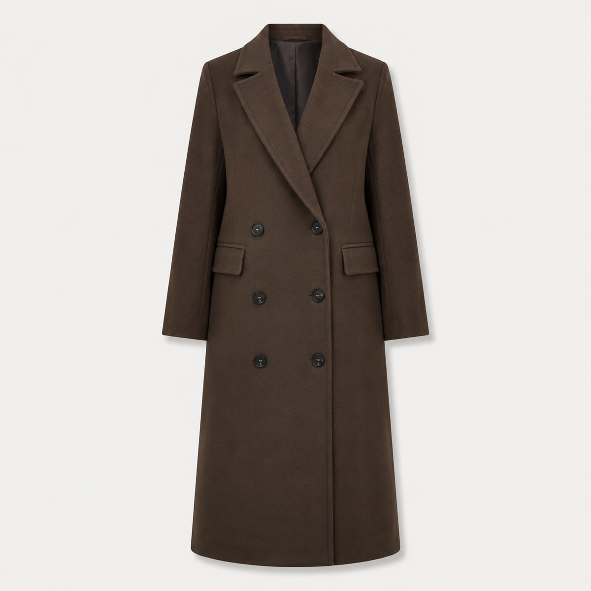 Paige | Women's Long Trench Coat - Longline Tailored Long Sleeve Structured