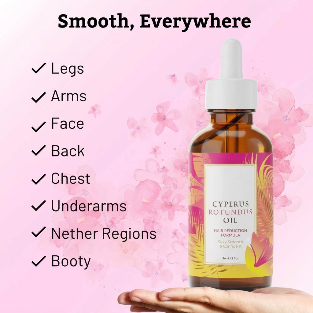 Cyperus Rotundus Body Oil for Smooth Skin, Body Care & Daily Moisture
