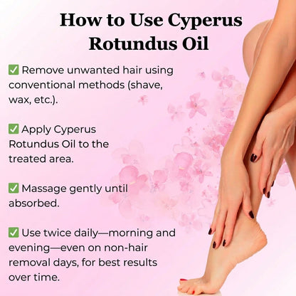 Cyperus Rotundus Body Oil for Smooth Skin, Body Care & Daily Moisture
