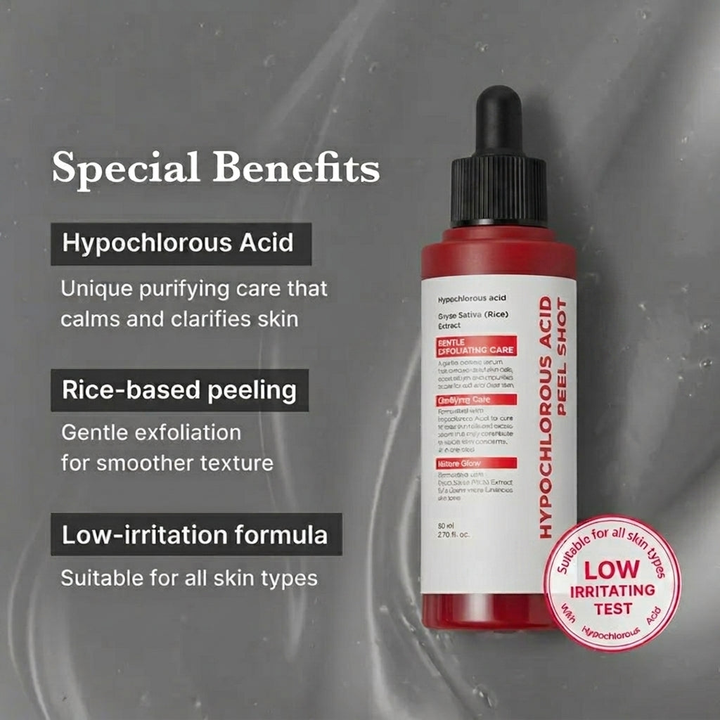 Hypochlorous Acid Peel Shot Duo for Exfoliation & Skin Texture