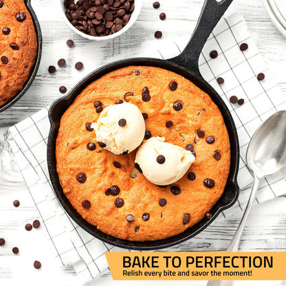 Pre-Seasoned Cast Iron Skillet Set - 3 Pcs