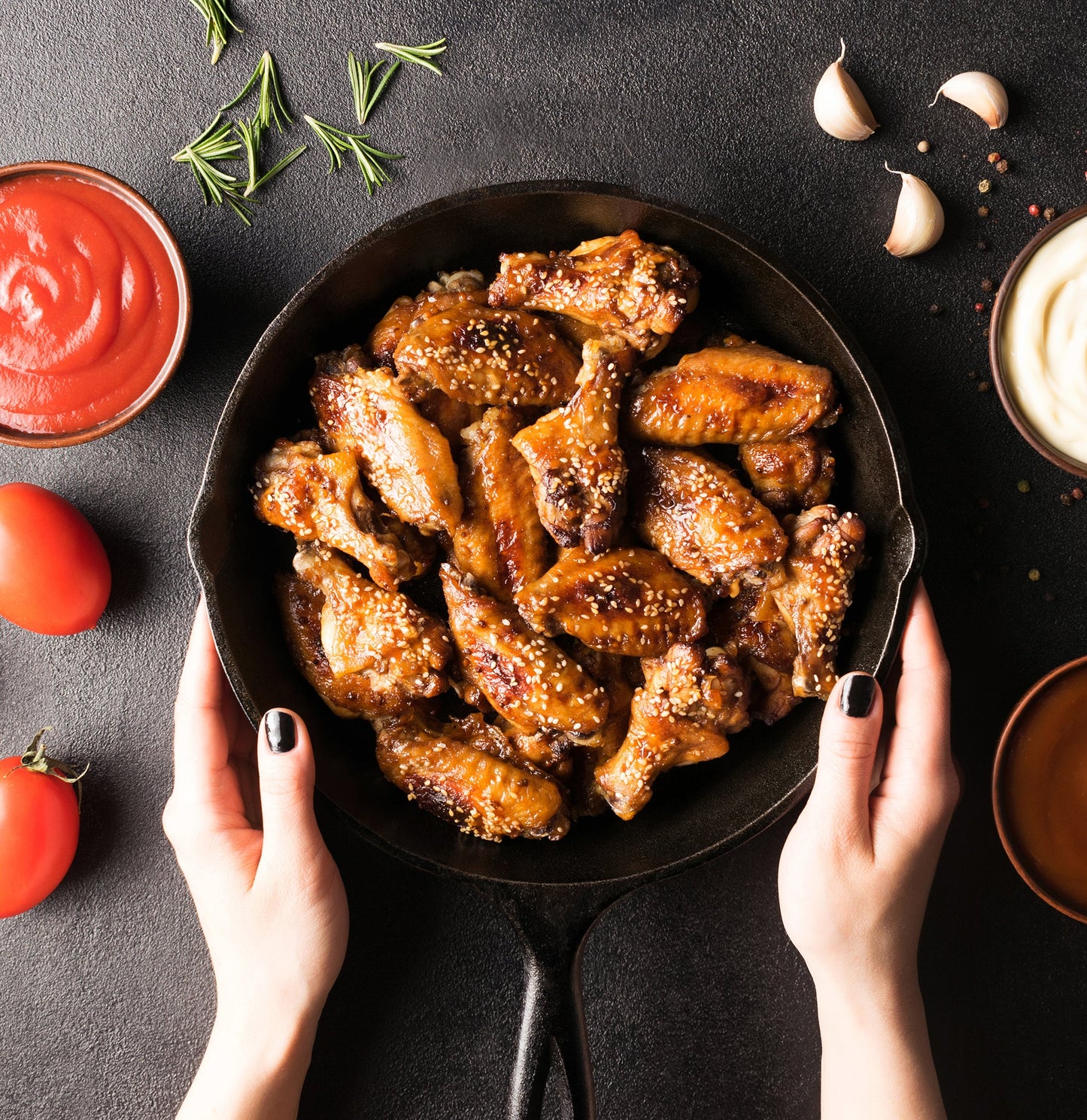 Pre-Seasoned Cast Iron Skillet Set - 3 Pcs