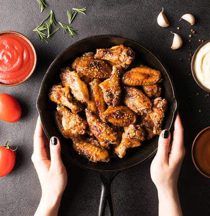 Pre-Seasoned Cast Iron Skillet Set - 3 Pcs