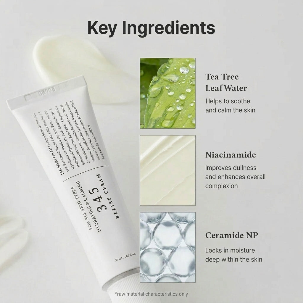 345 Relief Cream for Sensitive Skin, Blemishes & Skin Barrier