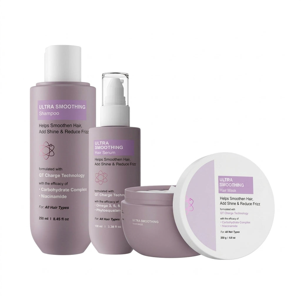Trio Ultra Lissant pour Cheveux avec Niacinamide pour cheveux plus lisses et sans frisottis  