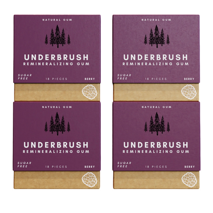 Underbrush Remineralizing Chewing Gum for Enamel Protection and Fresh Breath
