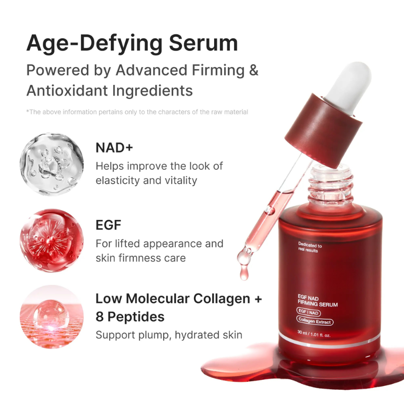 NAD+ EGF Korean Skincare Firming Serum for Fine Lines & Elasticity