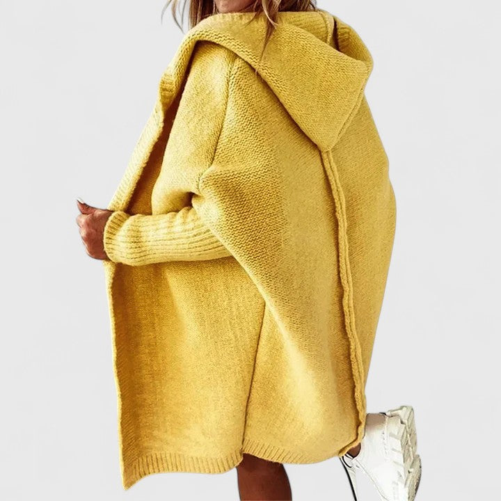 Della | Women's Oversized Cardigan - Loose Knit Relaxed Drape