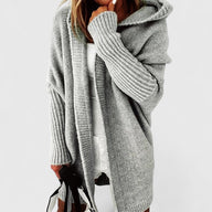 Della | Women's Oversized Cardigan - Loose Knit Relaxed Drape