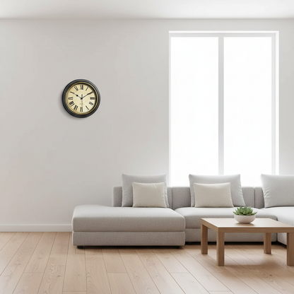 Vintage Silent Wall Clock | Elegant Wall Clock Decor