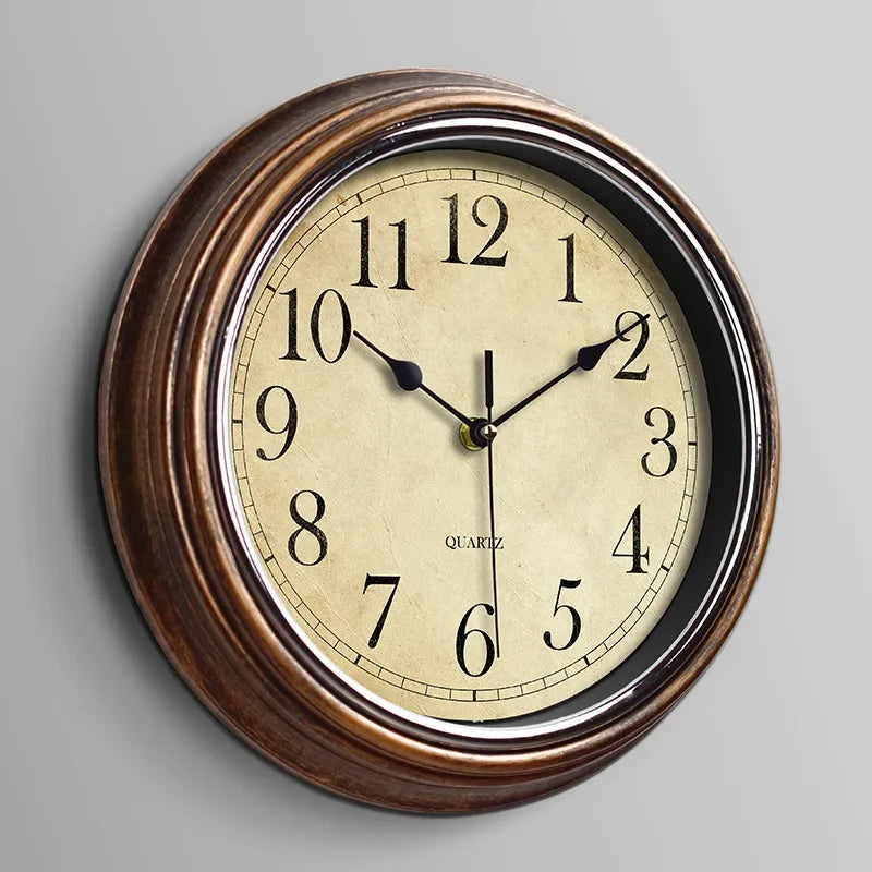 Vintage Silent Wall Clock | Elegant Wall Clock Decor 0
