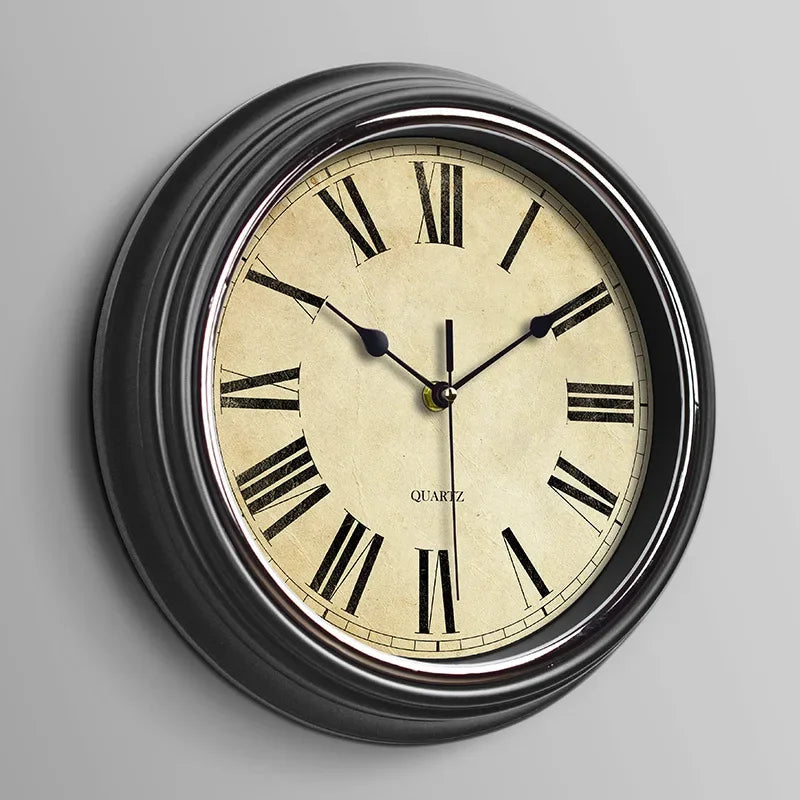 Vintage Silent Wall Clock | Elegant Wall Clock Decor 12
