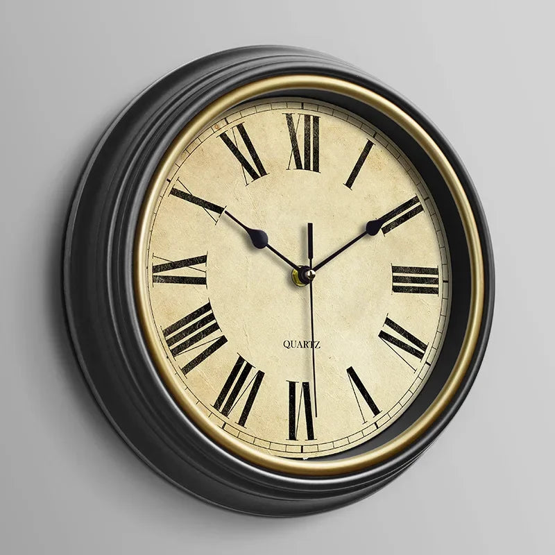 Vintage Silent Wall Clock | Elegant Wall Clock Decor 8