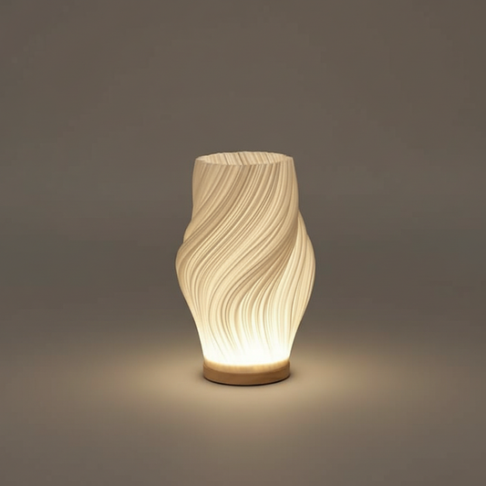 Wavecrest | Contemporary Table Lamp for Bedroom & Desk