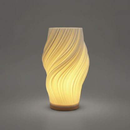 Wavecrest | Contemporary Table Lamp for Bedroom & Desk