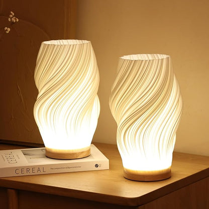Wavecrest | Contemporary Table Lamp for Bedroom & Desk