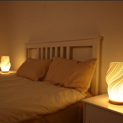 Wavecrest | Contemporary Table Lamp for Bedroom & Desk