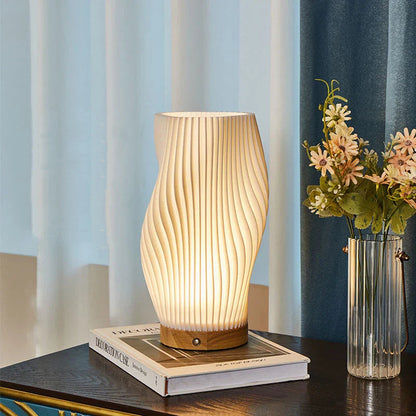 Wavecrest | Contemporary Table Lamp for Bedroom & Desk