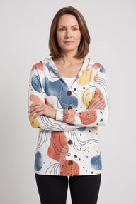 Women's Cardigan | Hooded Button-Front Longline