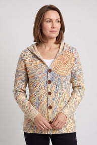 Women's Cardigan | Hooded Button-Front Longline