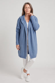 Women's Cardigan | Longline Open Front Drop Shoulder