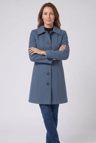 Women's Trench Coat | Single Breasted Button Front