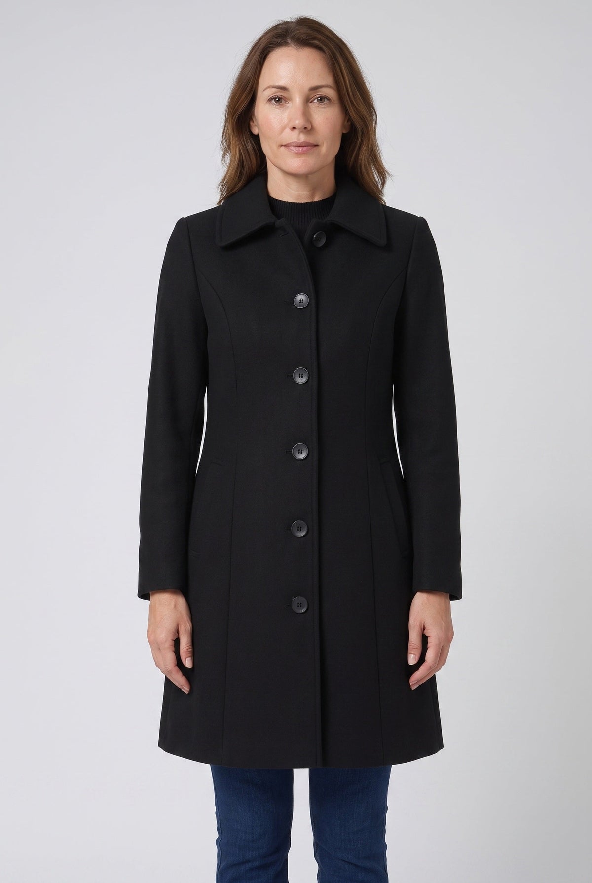 Women's Trench Coat | Single Breasted Button Front