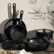 20-Pc Nonstick Pots and Pans Set, Detachable Handle, Stackable RV