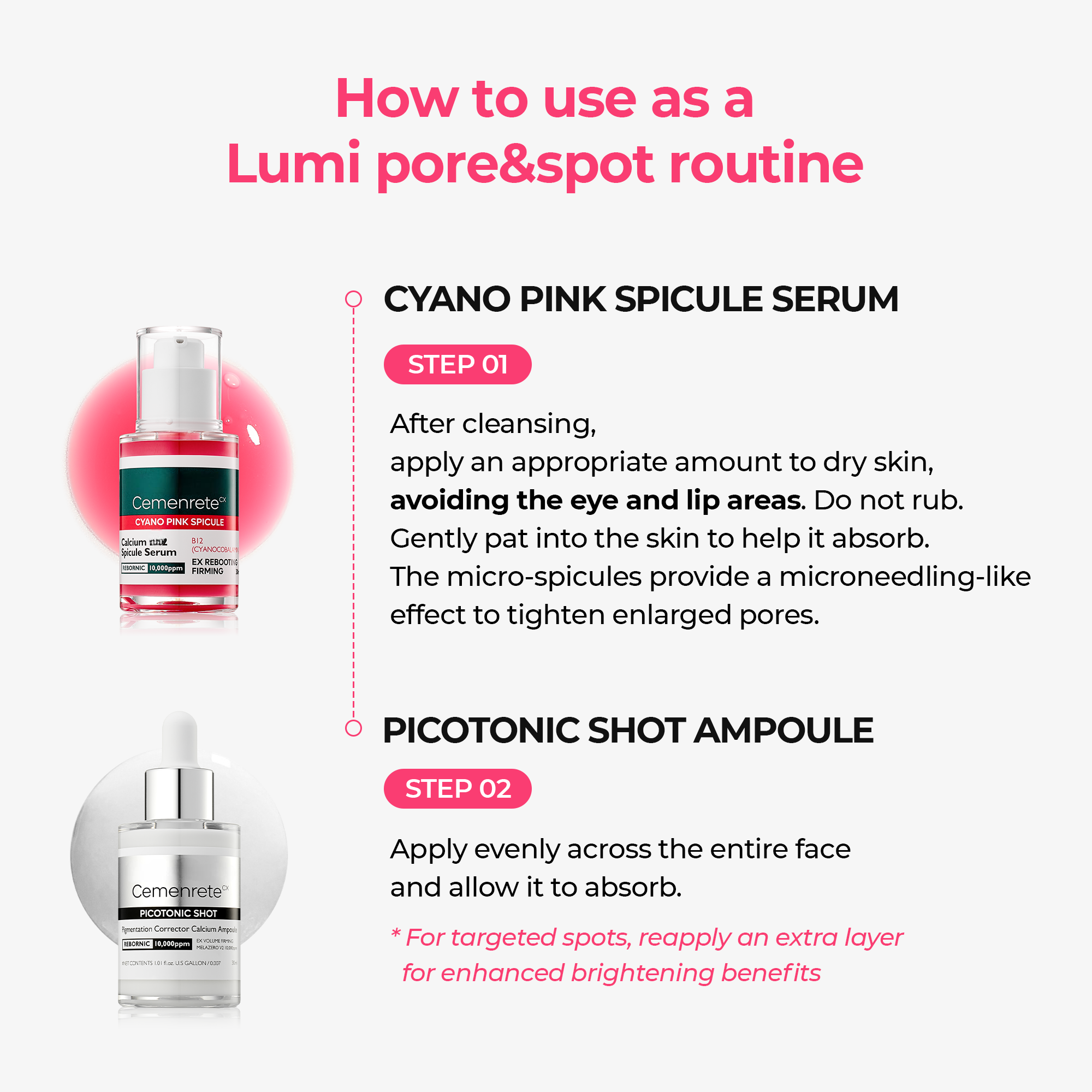 Set de cuidado de la piel Lumi Glow Triple Pore Care para poros, imperfecciones y textura de la piel