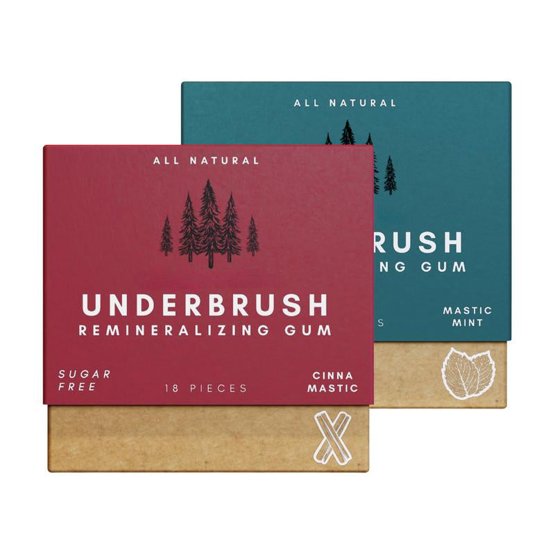 Underbrush Remineralizing Chewing Gum for Enamel Protection and Fresh Breath