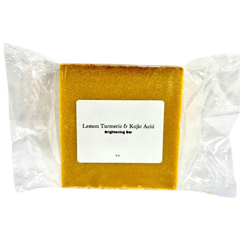 Savon éclaircissant au citron, curcuma et acide kojique pour taches brunes et teint uniforme