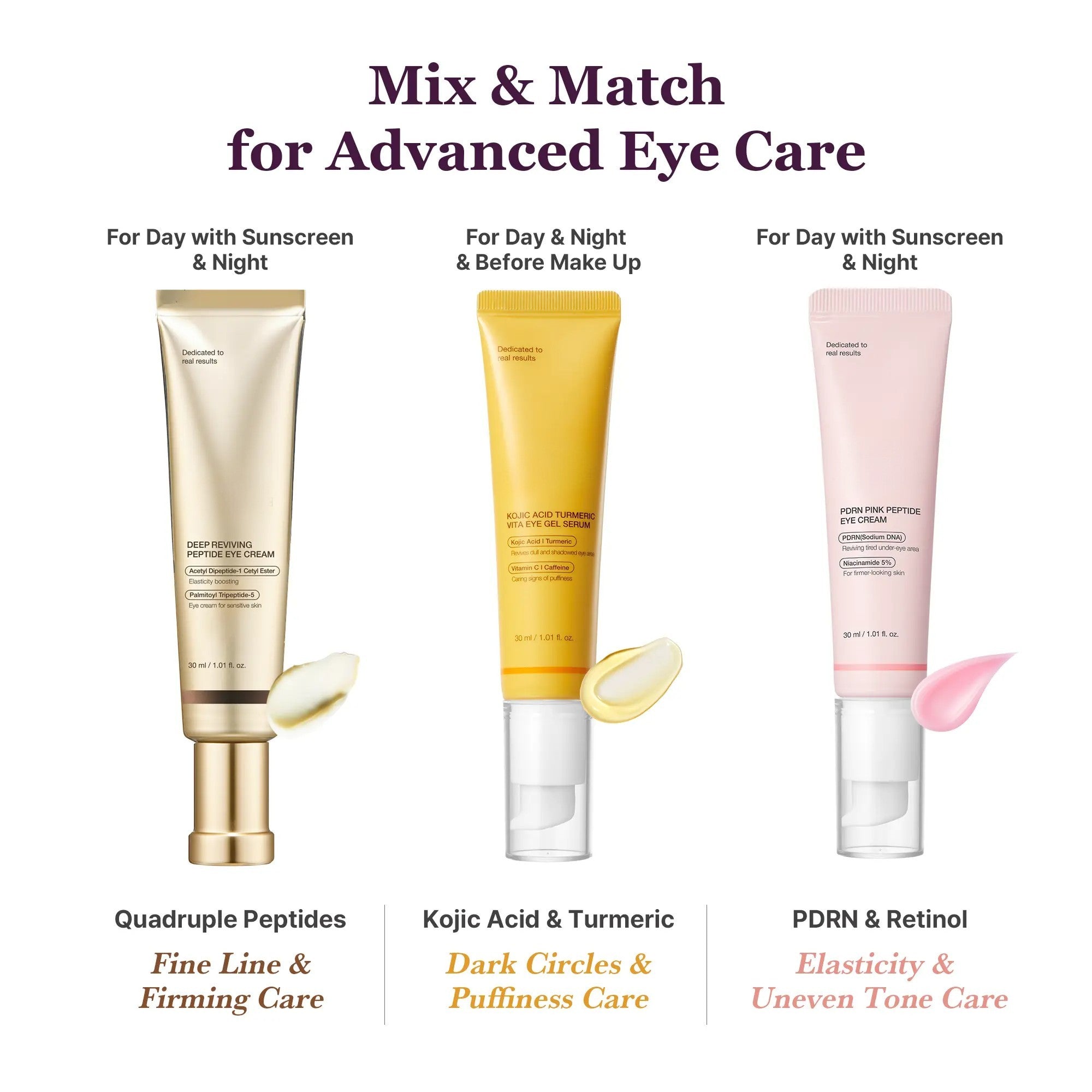Ensemble sérums pour les yeux Mix & Match contre cernes, poches et ridules