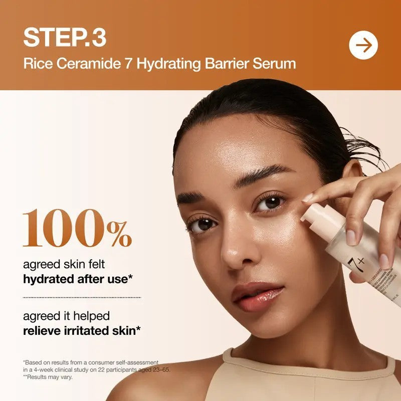 Routine coréenne en 4 étapes Rice Glass Skin pour hydratation, éclat et barrière cutanée