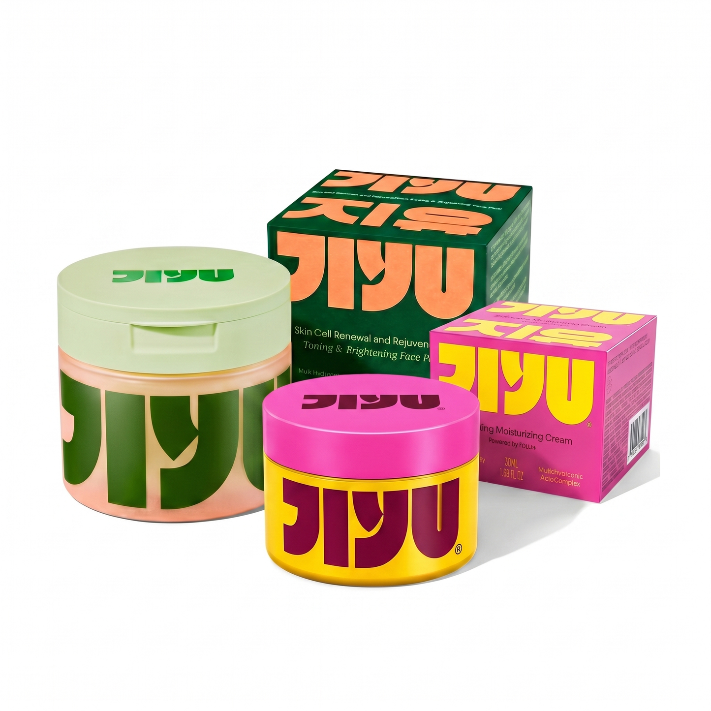 JiYu Anti-Aging Glow-Up Bundle with NAD+ Cream for Glowing Skin