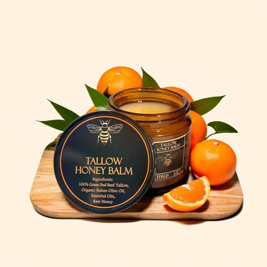 Tallow Honey Balm for Face, Hands and Body Moisture
